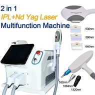 2025 Multifunctional 2 In 1 Laser Hair Removal Portable Tattoo Removal Ipl Opt Hair Removal Machine 