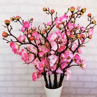 1pc Artificial Plum Cherry Blossom Cafe Shop Wedding Bouquet Theme Party Fake Flower Decor (673L)