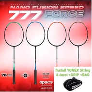 【Original】Apacs Nano Fusion Speed 777 Force Badminton Racket (1set)