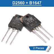 1Pair D2560 + B1647 TO3P 2SD2560 2SB1647 TO-3P Darlington Power Transistor new original