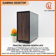 FRACTAL DESIGN NORTH ATX GAMING AMD RYZEN 9 7950X3D 32GB DDR5 RAM 1TB NVME SSD RTX-4070TI USED DESKT