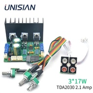 . Unisian 2.1 Tda2030 Amplifier Three Channels Tda2030A Audio