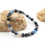 หินบลูอายส์อาเกต หินโมรา Blue Eyes Agate 6 มิล หินดวงตาสวรรค์ หินมงคล หินสี หินนำโชค หินสีน้ำเงิน By