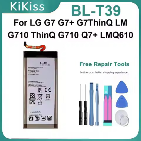 BL-T39 Batteries For LG G7 G7+ G7thinq LM G710 Thinq Q7+ LMQ610 3000Mah Li-Ion Polymer Mobile Phone 