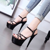 [ Available black 36 ] Women's high heels 15cm