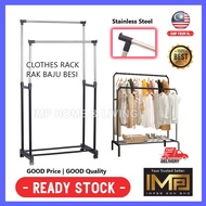 Goods in stock Rak Baju Besi Roda Rak Baju Ampaian Baju Clothes Organization Penyidai Baju Penyangku