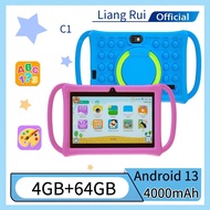 C1-4GB RAM+64GB ROM/7-Inch Children's Tablet/4-Core 1.3GHz/Android 13 MTK8321/1280x800 IPS High-Defi