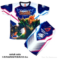 Free fire Mobile Legends Gaming Clothes Set EVOS ROAR ONIC ALTER EGO MOBILE LEGENDS HERRO RRQ Boys A