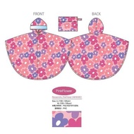 Amvel 極輕身設計 兒童雨衣 | 日本 AMVEL- # pinkflower XL(120-135CM)