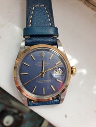 Rolex Datejust （1600）金鋼（紫藍色錶盤手錶）