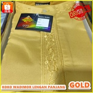 Premium BAJU Koko Pria Dewasa Wadimor 999 Original Gold Lengan Panjang
