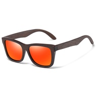 GM natural bamboo wooden sunglasses manual polarizer coated lens glasses block the suns ultraviolet 
