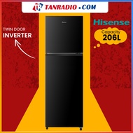 [FREE SHIPPING] Hisense 206L Inverter, 5 Stars, Deodorizing Filter Twin Door Fridge Refrigerator 冰箱 