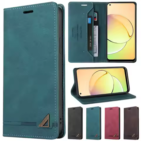Wallet Flip Leather Case For Realme 10 9i 9 Pro Plus 8i 8 Pro C30 C25Y C21Y C11 OPPO Find X3 Lite A9