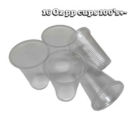 BENXON PLASTIC PP CUP PP-500 16OZ 100'S+-NO LID PLASTIK PP CUP TANPA TUDUNG PLASTIC DISPOSABLE CUP