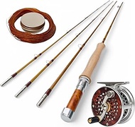 ZHUSROD Heddon #14 (1-3/4F) Taper - 8ft 5wt - Bamboo Fly Rod with Case - 3Pieces