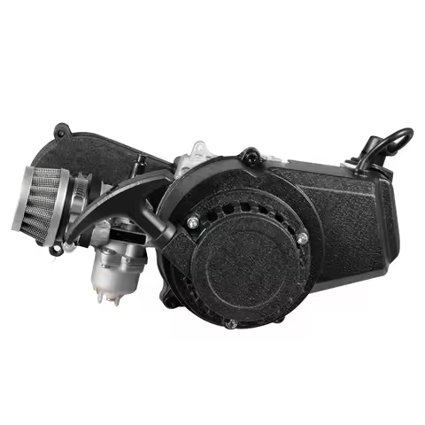 49cc Engine, 49cc Motor Engine Kit with Gear Arm, T8F Chain, Air Cooled Aluminum Alloy Power Unit fo