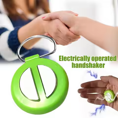 Handshake Shocking April Fools Day Hand Shake Buzzer Toys Electric Children and Teenagers Prank Coll