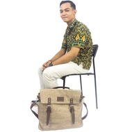 Postman Bag –brown (Catbean) / Messanger Bag / Tas Kantor Pria
