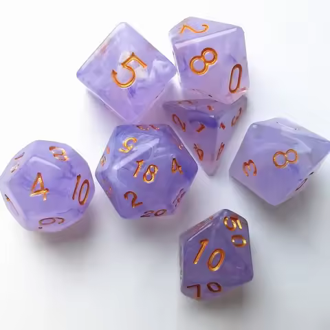 7pcs/lot D4 D6 D8 D10 D12 D20 Dice Set Dichromatic Polyhedral Dice for Family Party Entertainment De