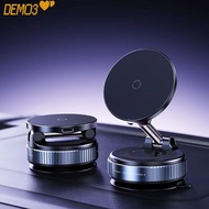 [DEMO3] Magnetic Phone Holder, Wireless Charging Foldable Phone Bracket, Vacuum Rotation Suction Cup