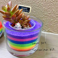 DIY Rainbow Sand Art Terrarium Kit