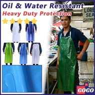 PVC Waterproof Apron Reusable Oxford Kitchen Apron Oil Proof Heavy Duty Dishwashing Butcher Apron