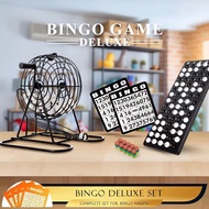 Bingo Deluxe Set Bingo Cage with Random Ball Selector Traditional Bingo Lotto Lottery