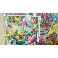 9ct cross-stitch painting with 4 threads