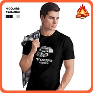 [4 Colors] Volvo Lorry Logo Trucks Truckers Cotton Pakaian Baju Murah T-Shirt Shirts T Shirt Casual Print Tee Unisex