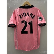 Retro Football Jersey 97-98 Juventus Away Soccer Jersey  T-shirt Football Jersey DEL PIERO ZIDANE