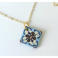 Either/Or: Small Peranakan Tile Necklace (07)