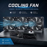 Cooling Fan Chassis Cabinet 2700RPM 100-240V EU with Knob Cooling Fan PC Casing Regulator Speed Cont