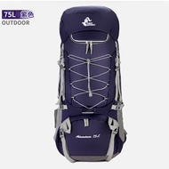 75L Large Capacity Hiking Bag Backpack Camping Travel Bag Camping Backpack
