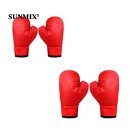 [ Pair of Boxing Gloves, Punching Bag Gloves, Soft And Breathable Red Boxing Gloves, Kickboxing Trai