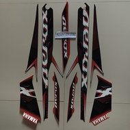 striping stiker aerox vva 2022 2023 hitam merah original