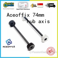 Aceoffix 74mm Hub Axle Shaft Quick Release for Brompton 3Sixty Pikes Trifold