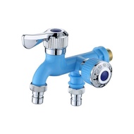 SM Kran Cabang Jumbo / Keran Shower/ Dobel / kepala dua/Keran cabang 2 pvc Drat kuningan / kran tama