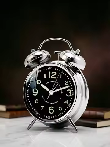 Student Alarm Clo Powerful Wake-Up Tool New 2026 nt Mechanical Design Metal Balight Display Home Dec