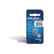 100% RENATA ORIGINAL BATTERY CR1216 (SWISS MADE) SILVER OXIDE CR1216 3V