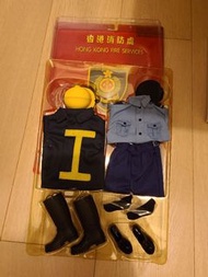 香港消防員 工字衣 及 制服 及 消防帽 套裝