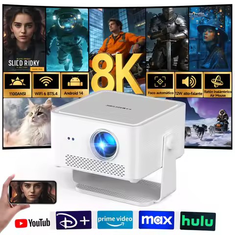 Magcubic HY450MAX Android 14 Portable Outdoor 1100ANSI Projector 1080P Auto Focus 8K Support WIFI6 B