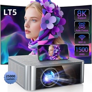 FINTEX LT5 Ultra 8K HD AutoFocus Projector 1500ansi Comprehensive Upgrade Auto Focus Home/Office/Tea