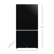 Hitachi ตู้เย็น มัลติดอร์ French Bottom Freezer รุ่น R-WB640VF GBK 20.1 คิว 569 ลิตร