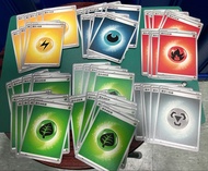 Pokemon Card 寶可夢 基本能量卡  《草能量x20, 鋼能量x5, 火、電、惡能量 各x9》
