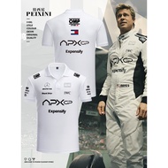 Movie F1 Hurricane Car Racing Rider APXGP Pete Same Style Merchandise T-Shirt Racing Suit Training S