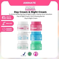 Animate DAY Cream Whitening Acne Solution Glowing Barrier Night Cream Animate Skincare BPOM 10 gr