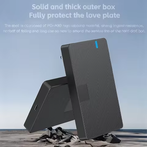 2.5" External Hard Drive Enclosure, USB 3.0/3.1 Interface, Supports Up to 6TB SATA SSD/HDD (7mm/9.5m