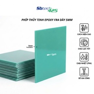 5mm Thick Turquoise FR4 Epoxy Glass Plate - High Quality Insulated, High Heat Resistant