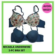 YSAGGY MICAELA UNDERWIRE 2-PC BRA SET FOR TEENS FOR WOMEN ON SALE AVON MISSY ORIGINAL